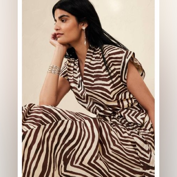 Banana Republic Factory Tie-waist Midi Shirtdress XS - Picture 2 of 5